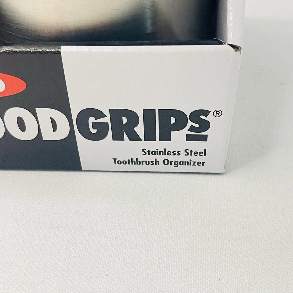 OXO Good Grips Stainless Steel Toothbrush Organizer 9.75 Inch - New In Box